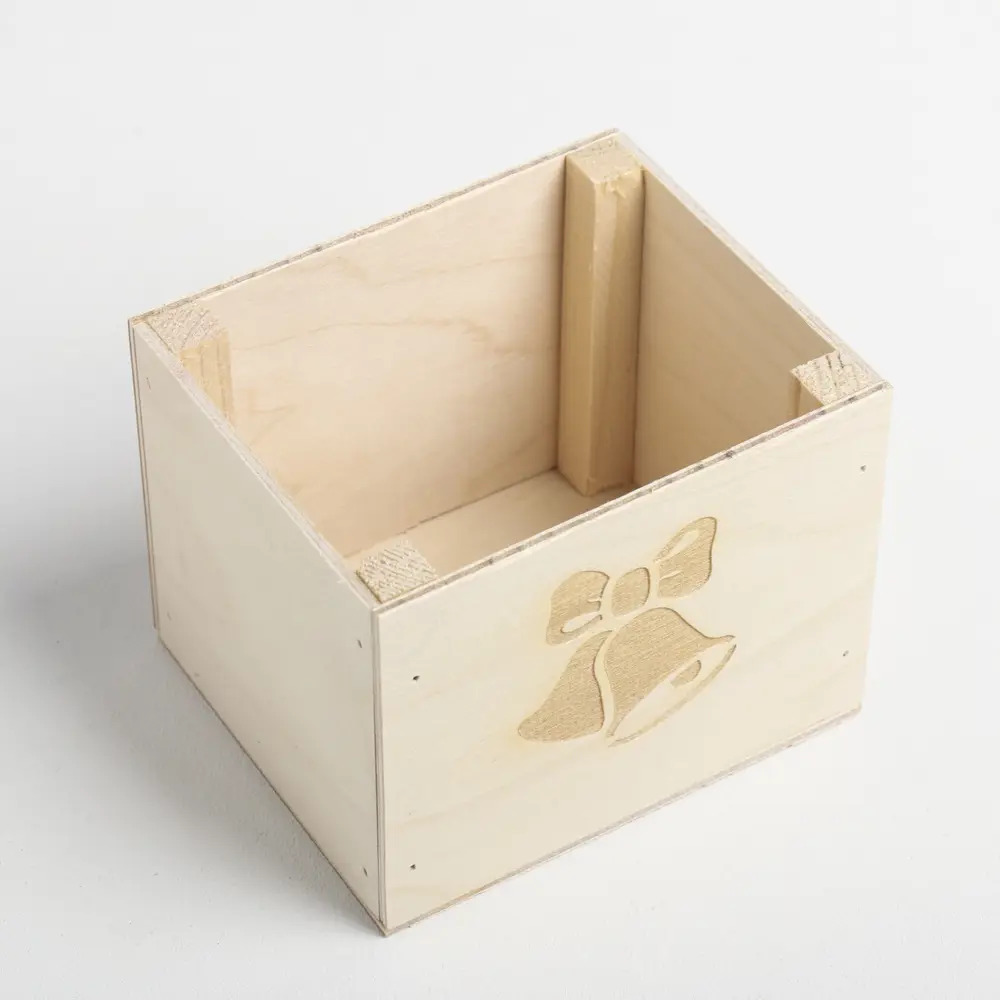 Фото 4 Кашпо деревянное «Колокольчик» без ручки 12.5x10.5x9.5 см