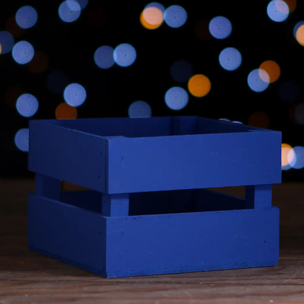 Фото 4 Кашпо деревянное «Дед мороз» синий 13x13x9 см Фото 4 Кашпо деревянное «Дед мороз» синий 13x13x9 см