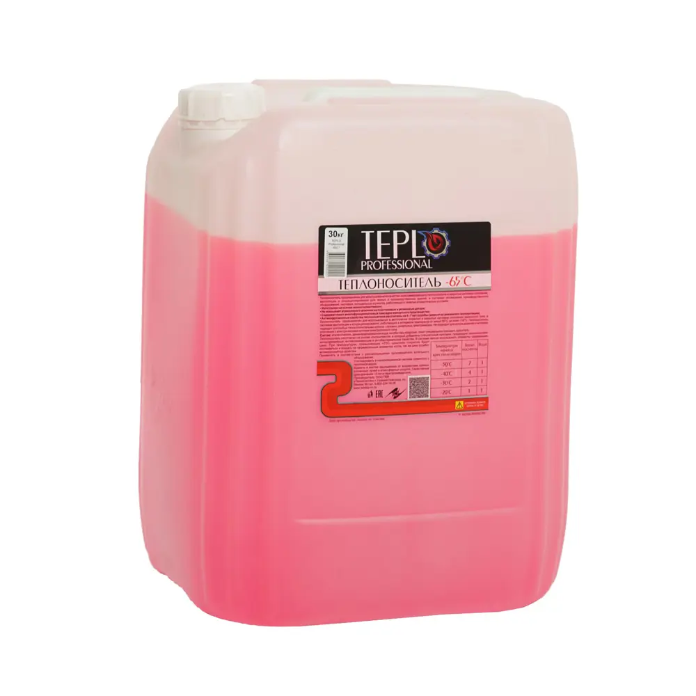 Фото Теплоноситель Teplo professional 4575884 -65°C 30 кг этиленгликоль концентрат Фото Теплоноситель Teplo professional 4575884 -65°C 30 кг этиленгликоль концентрат