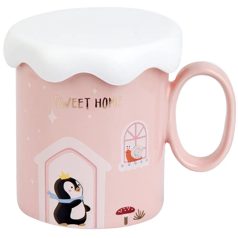 Фото Кружка 450 мл Nouvelle Sweet home фарфор цвет розовый