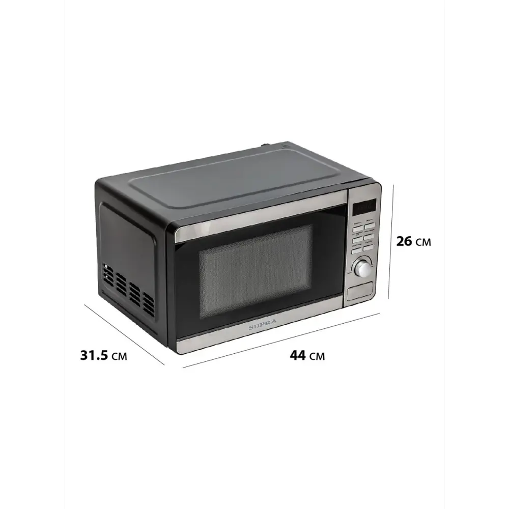Фото 3 Отдельностоящая микроволновая печь Supra 20TB42 20 л 45x26x34 см цвет серебряный