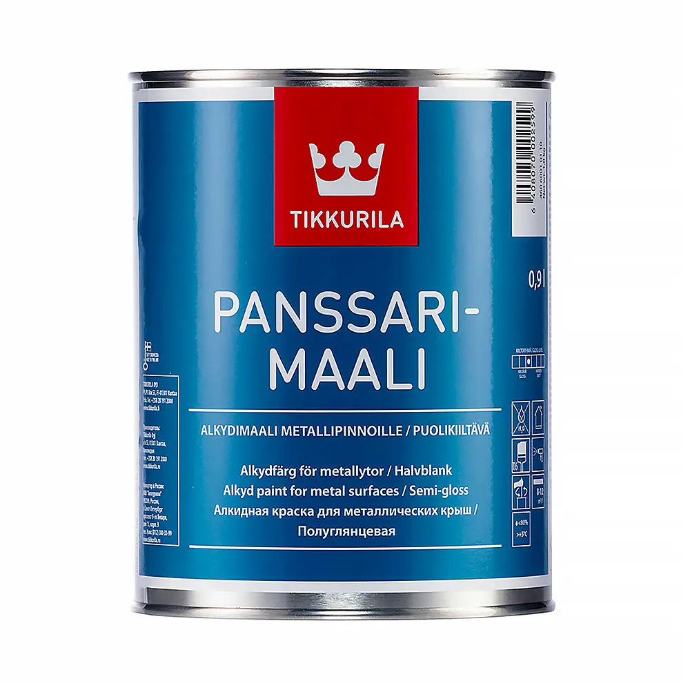 Фото Эмаль TIKKURILA Panssarimaali цвет бесцветный 0.9 л Фото Эмаль TIKKURILA Panssarimaali цвет бесцветный 0.9 л