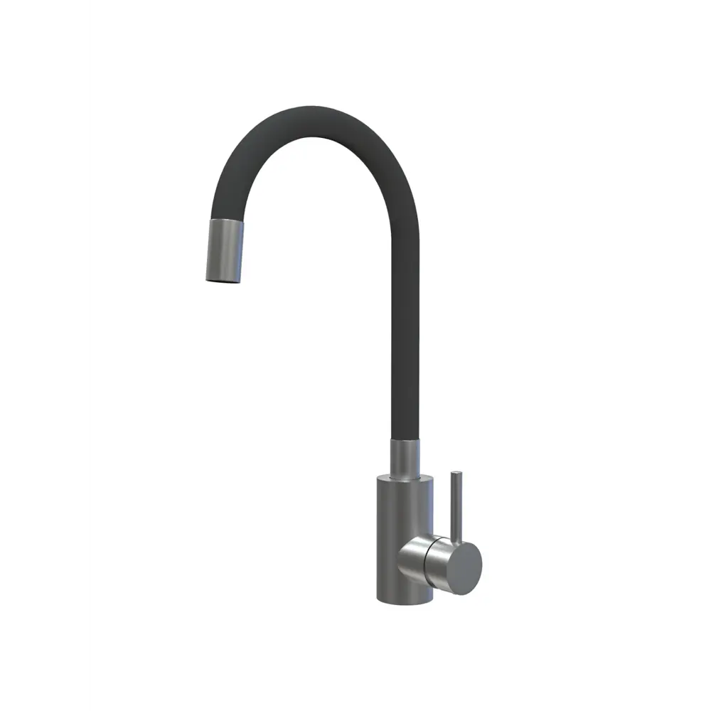 Фото Однорычажный смеситель Konner Kitchen Kit1209Bk излив 20 см цвет серебристый Фото Однорычажный смеситель Konner Kitchen Kit1209Bk излив 20 см цвет серебристый