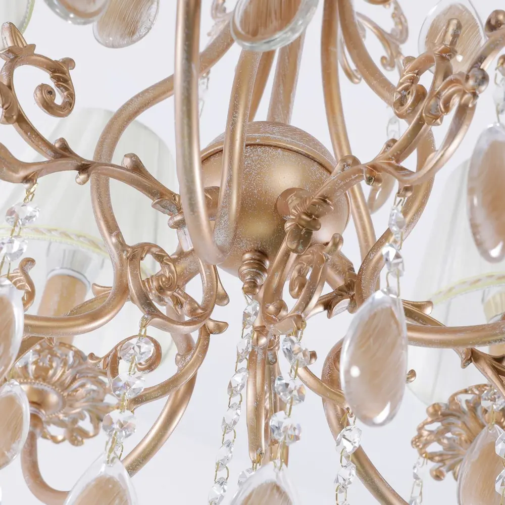 Фото 6 Люстра подвесная FAVOURITE 2442-7U DIADEMA 7 ламп 14 м² цвет жёлтый золотой Фото 6 Люстра подвесная FAVOURITE 2442-7U DIADEMA 7 ламп 14 м² цвет жёлтый золотой