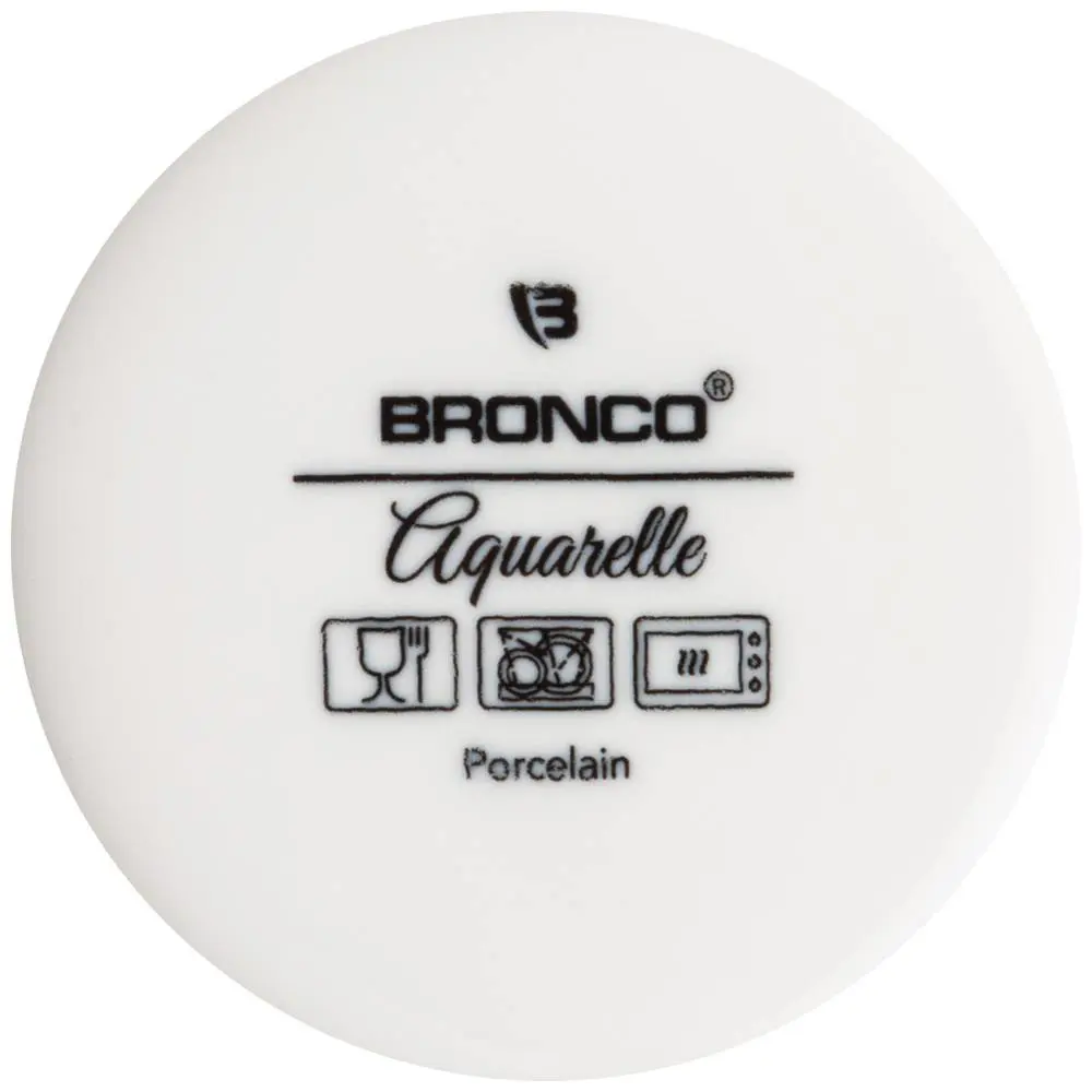 Фото 2 Набор для сервировки Bronco Aquarelle 12 предметов 4 персоны фарфор цвет белый Фото 2 Набор для сервировки Bronco Aquarelle 12 предметов 4 персоны фарфор цвет белый