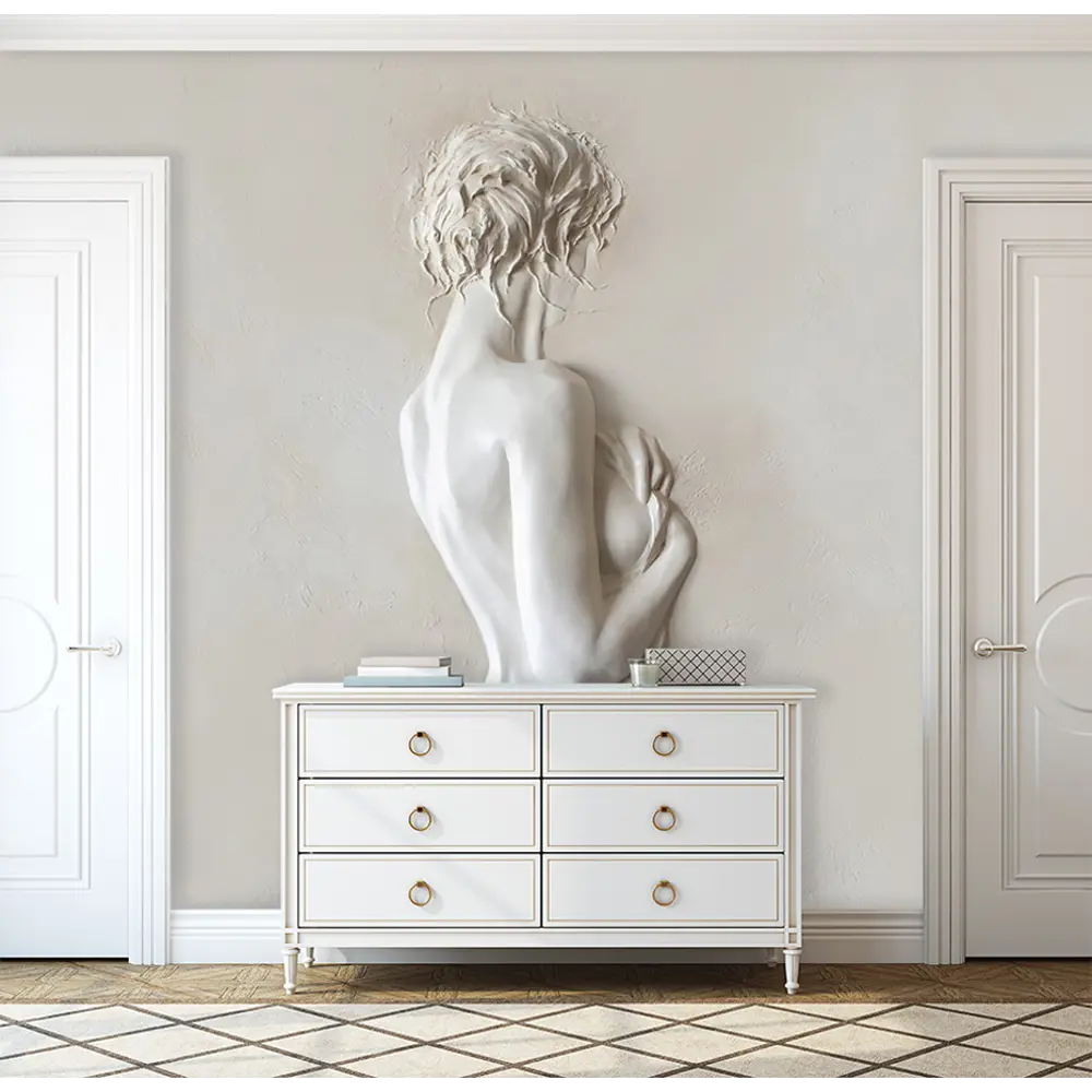 Фото 4 Фотообои флизелиновые Bartonwall 200x270 см Барельеф Девушка M07902