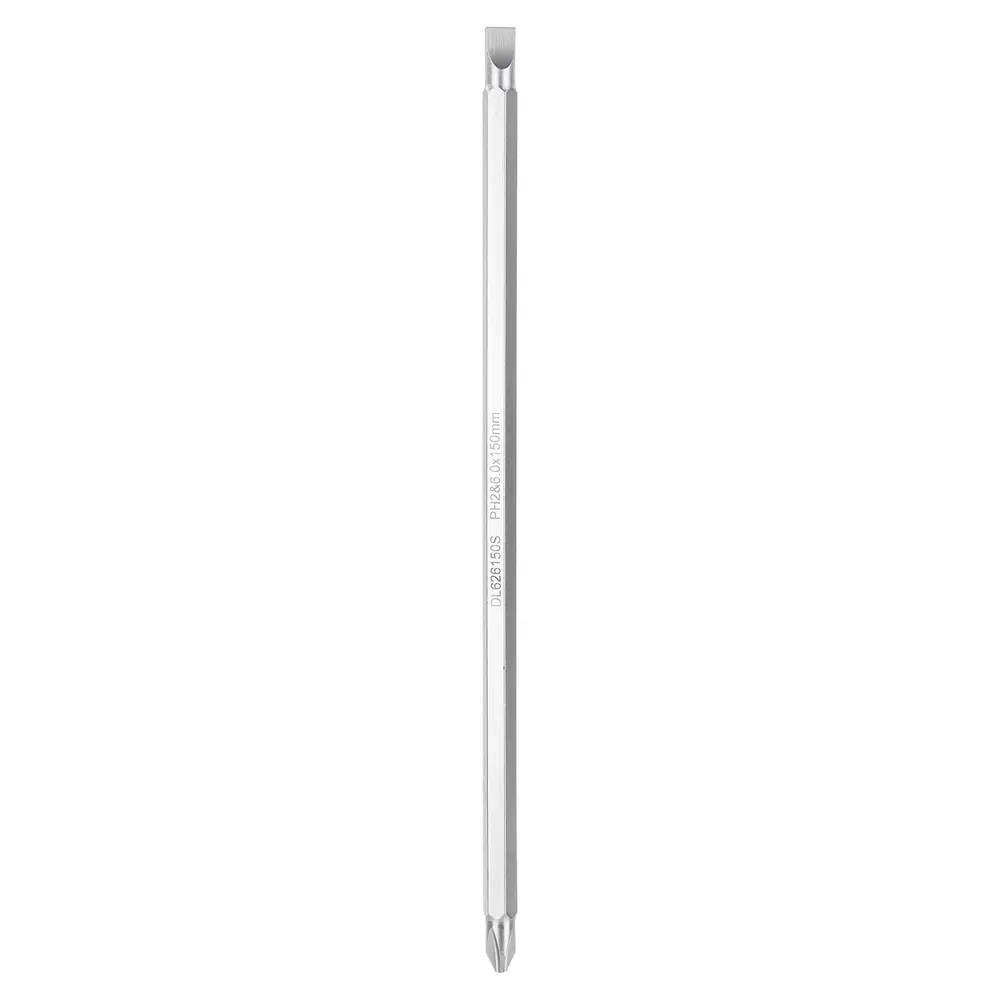 Фото 2 Отвертка двухсторонняя Deli Tools DL626150S, PH2/SL6x150 мм Фото 2 Отвертка двухсторонняя Deli Tools DL626150S, PH2/SL6x150 мм