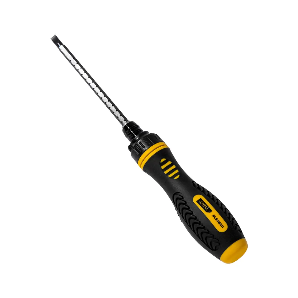 Фото 3 Отвертка двухсторонняя Deli Tools DL626011, PH2/SL6x180 мм Фото 3 Отвертка двухсторонняя Deli Tools DL626011, PH2/SL6x180 мм