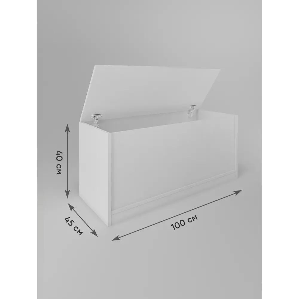 Фото 4 Тумба напольная Good-дом 100x40x45 см 1 ящик ЛДСП цвет белый Фото 4 Тумба напольная Good-дом 100x40x45 см 1 ящик ЛДСП цвет белый