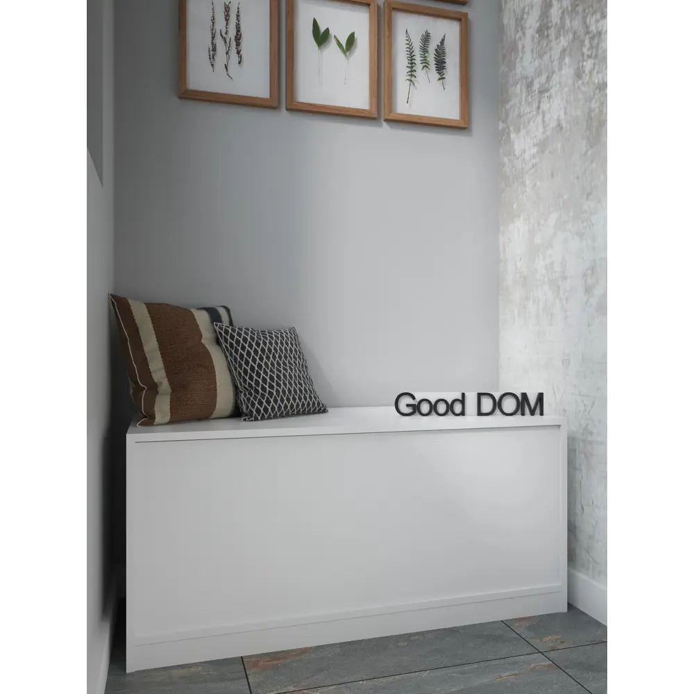 Фото 6 Тумба напольная Good-дом 100x40x45 см 1 ящик ЛДСП цвет белый Фото 6 Тумба напольная Good-дом 100x40x45 см 1 ящик ЛДСП цвет белый