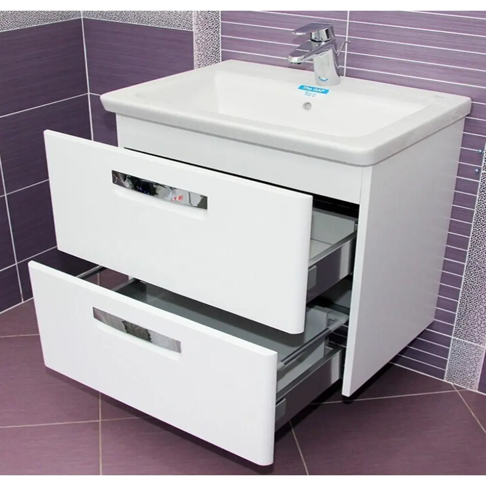 Фото 2 Тумба под раковину подвесная Roca Gap 60 ZRU9302734 70см цвет белый Фото 2 Тумба под раковину подвесная Roca Gap 60 ZRU9302734 70см цвет белый