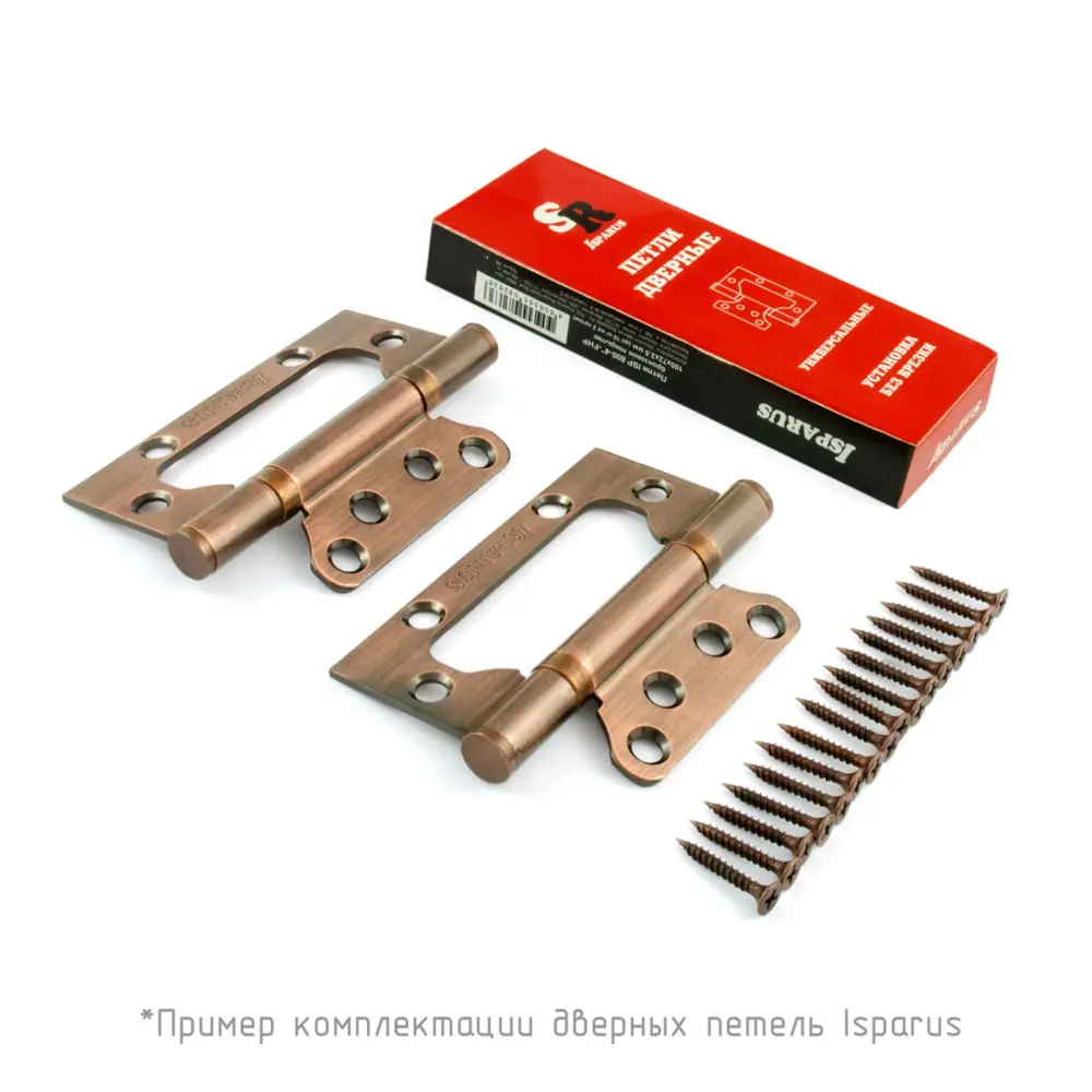 Фото 3 Петли дверные накладные Нора-М Isparus 800-4 17110 универсальные 100x75x2.5 мм 2 шт цвет матовый хром Фото 3 Петли дверные накладные Нора-М Isparus 800-4 17110 универсальные 100x75x2.5 мм 2 шт цвет матовый хром