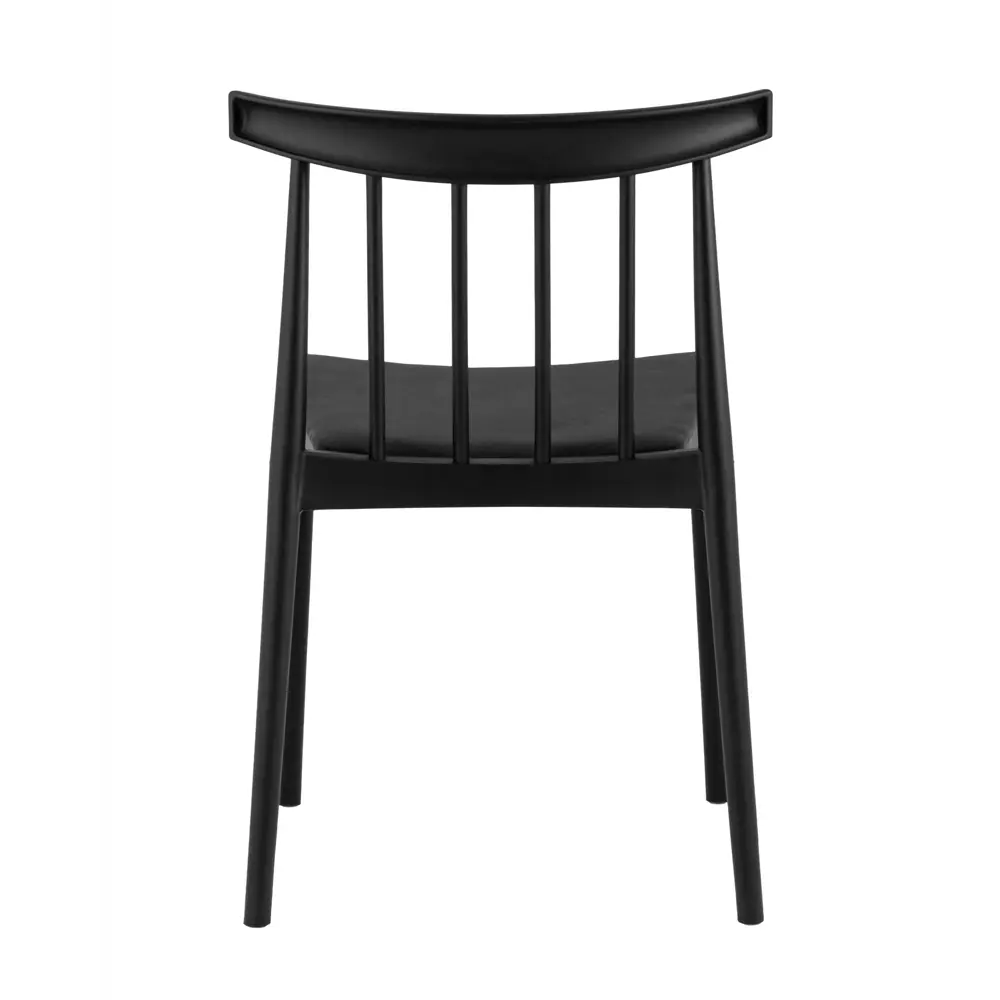 Фото 6 Стул кухонный Стул груп Ranch light 75x51x45 см пластик цвет черный 4 шт
