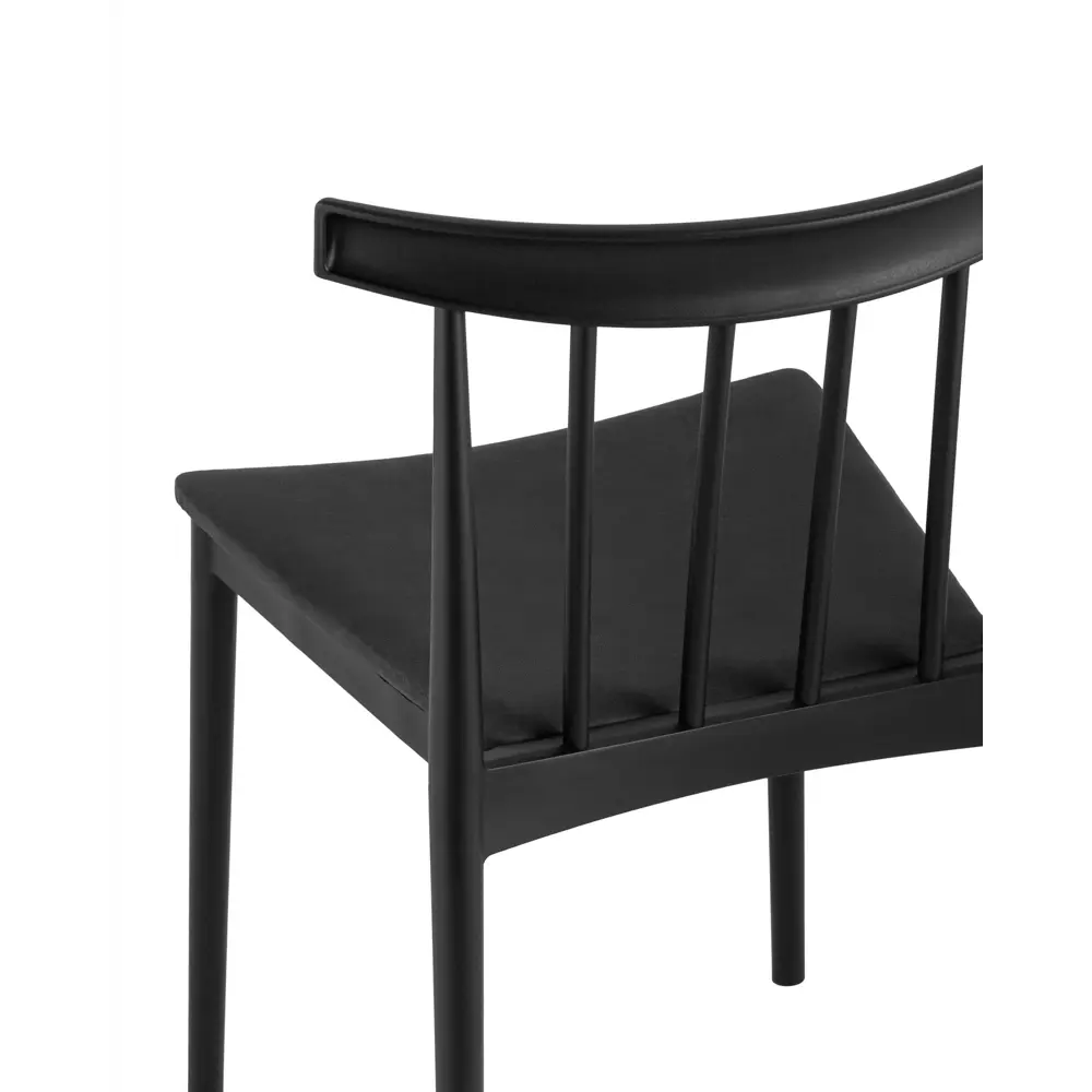 Фото 7 Стул кухонный Стул груп Ranch light 75x51x45 см пластик цвет черный 4 шт