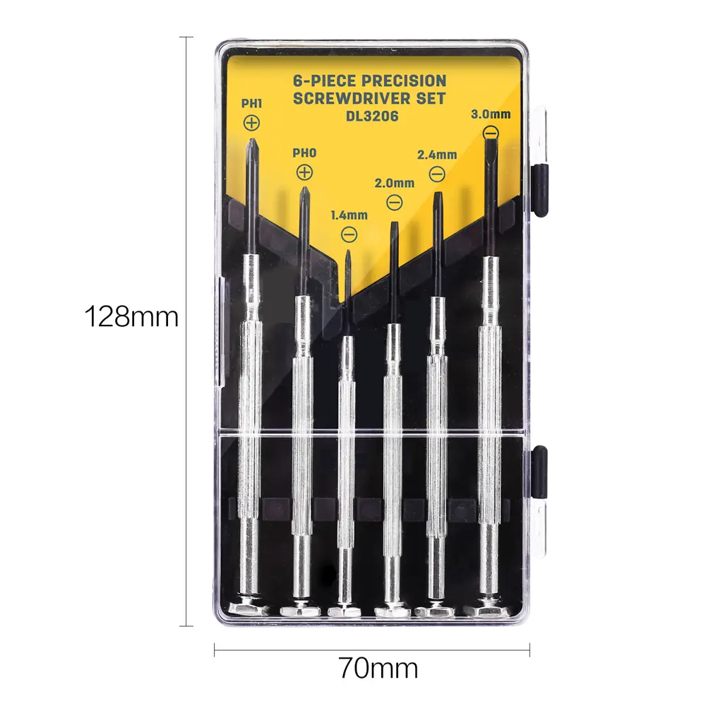 Фото 2 Набор отверток Deli Tools DL3206, 6 шт Фото 2 Набор отверток Deli Tools DL3206, 6 шт
