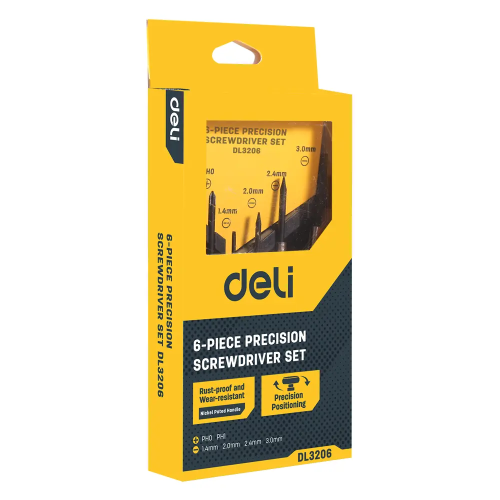 Фото 5 Набор отверток Deli Tools DL3206, 6 шт Фото 5 Набор отверток Deli Tools DL3206, 6 шт