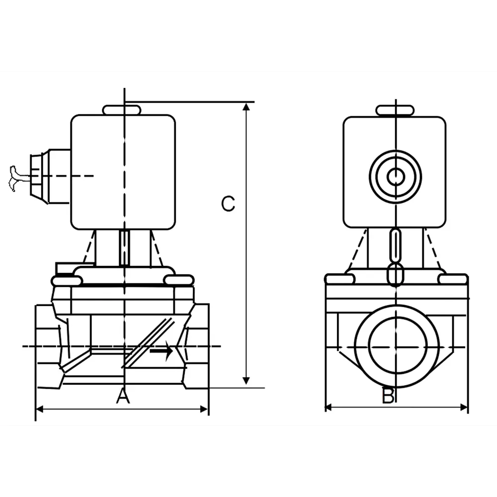 Фото 6 Клапан электромагнитный соленоидный двухходовой Dn.ru 1" 10 бар внутренняя резьба нержавеющая сталь D130-01190 Фото 6 Клапан электромагнитный соленоидный двухходовой Dn.ru 1" 10 бар внутренняя резьба нержавеющая сталь D130-01190