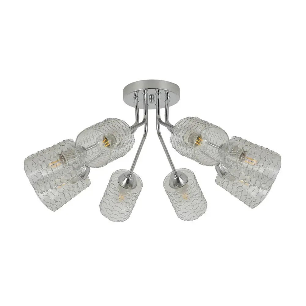 Фото 2 Люстра потолочная HIPER H180-8 8 ламп цвет серый