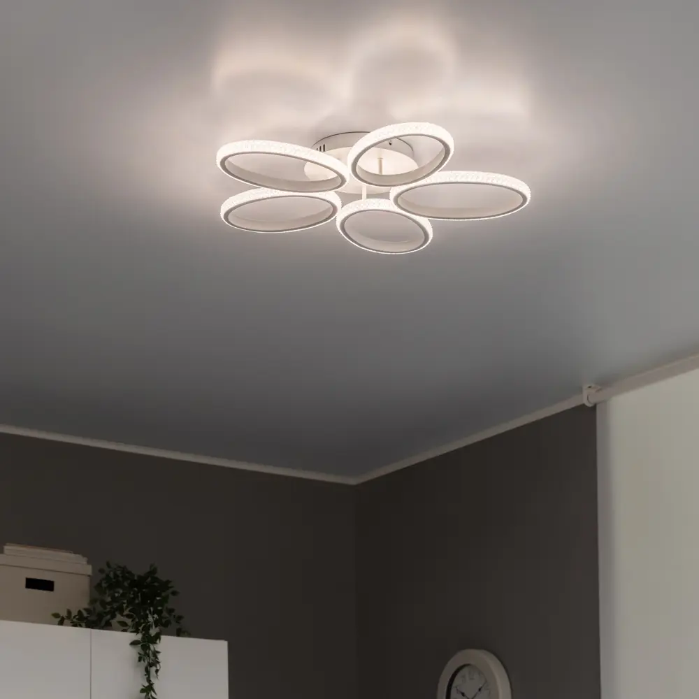 Фото 14 Люстра потолочная Novotech 358932 LED 68W овал 5 цвет белый с ДУ Фото 14 Люстра потолочная Novotech 358932 LED 68W овал 5 цвет белый с ДУ