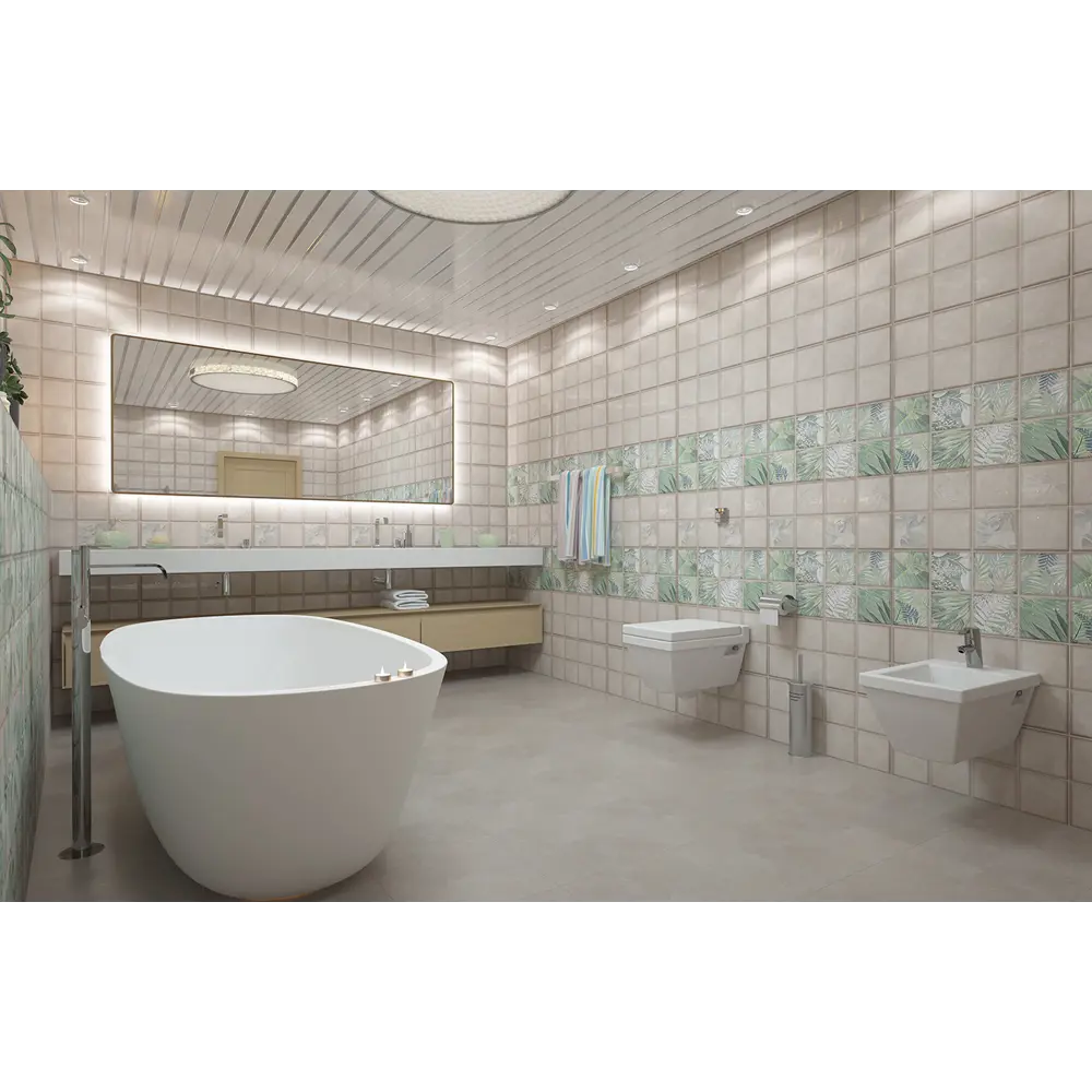 Фото 2 Плитка настенная Azori Maiolica Crema 31.5x63 см 1.59 м² цвет бежевый Фото 2 Плитка настенная Azori Maiolica Crema 31.5x63 см 1.59 м² цвет бежевый
