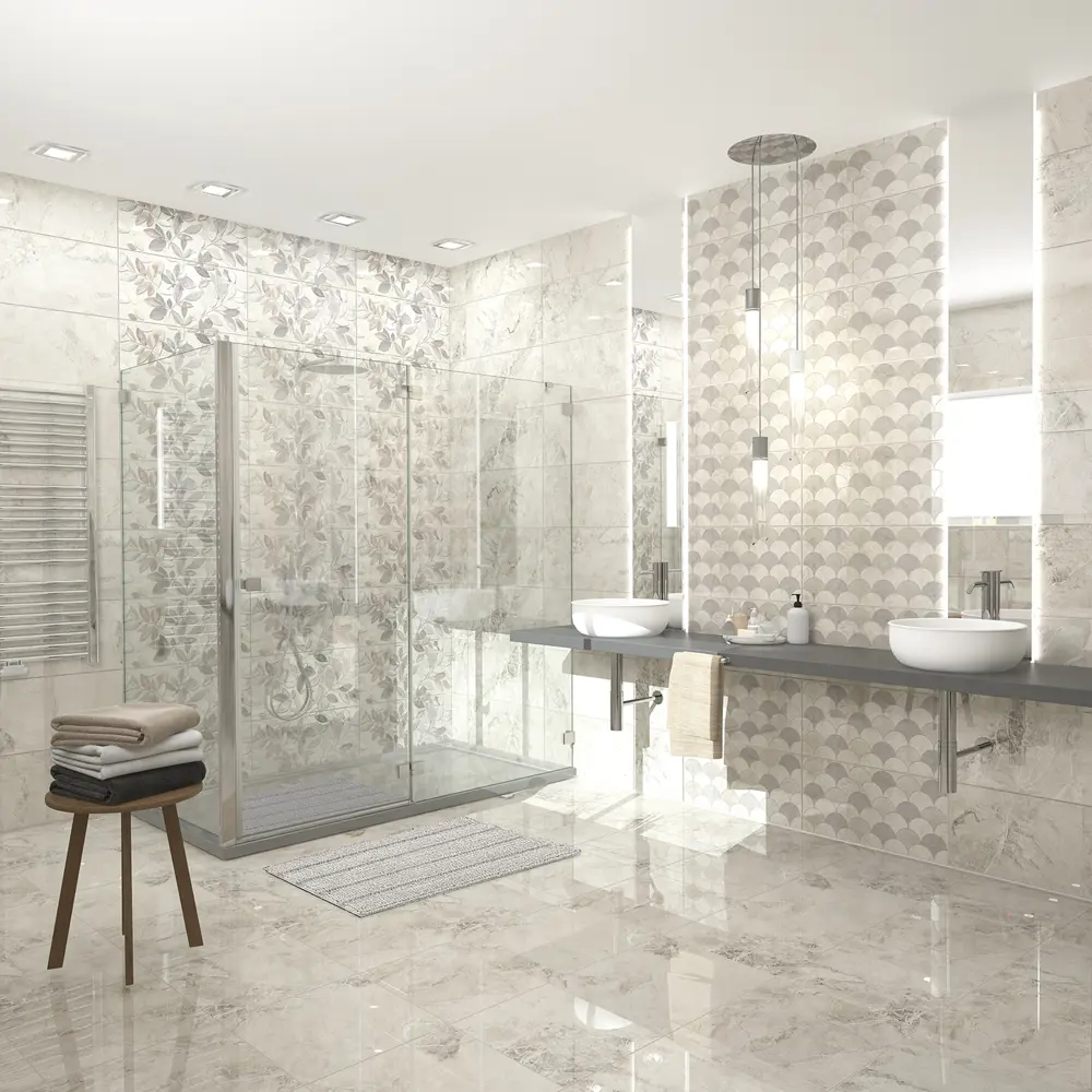 Фото 2 Плитка настенная Azori Elegance Beige 31.5x63 см 1.59 м² цвет бежевый Фото 2 Плитка настенная Azori Elegance Beige 31.5x63 см 1.59 м² цвет бежевый