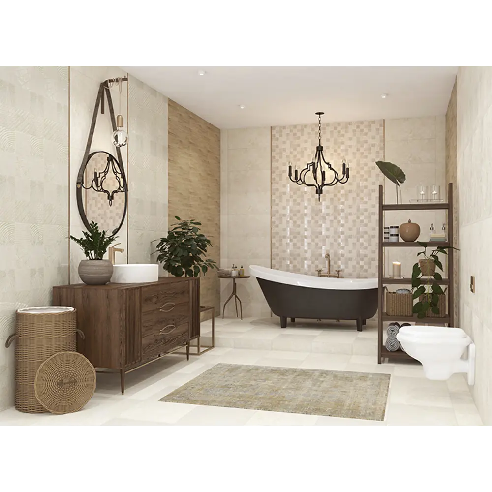 Фото 2 Плитка настенная Kerlife Sherwood Noce 31.5x63 см цвет серо-бежевый