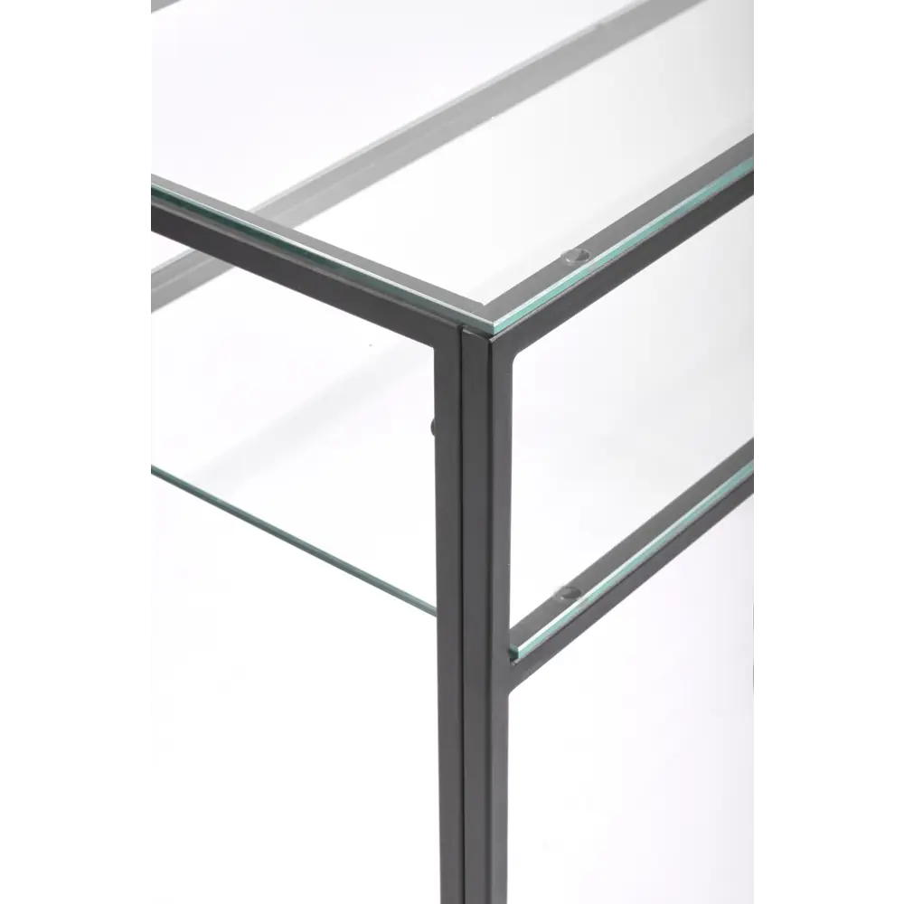 Фото 5 Консоль напольная Allconsoles 1041-CB clear 100x80x35 см сталь цвет черный Фото 5 Консоль напольная Allconsoles 1041-CB clear 100x80x35 см сталь цвет черный