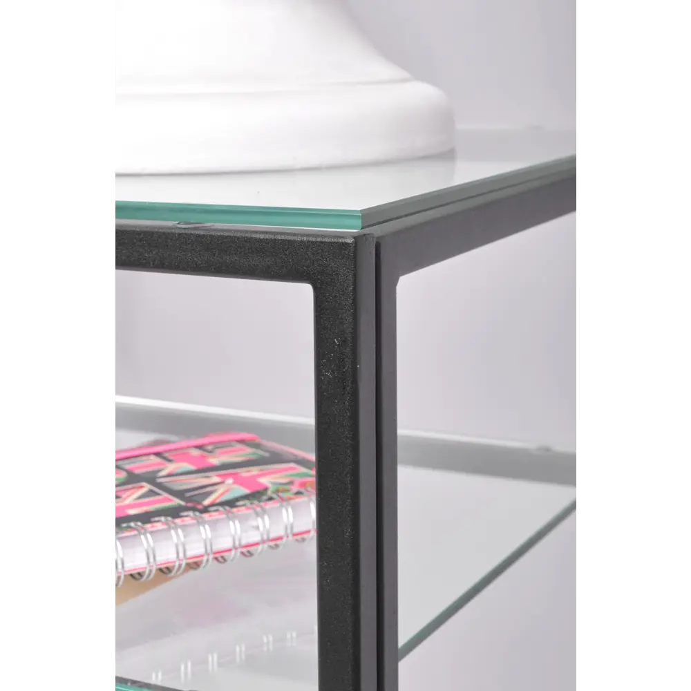 Фото 8 Консоль напольная Allconsoles 1041-CB clear 100x80x35 см сталь цвет черный Фото 8 Консоль напольная Allconsoles 1041-CB clear 100x80x35 см сталь цвет черный