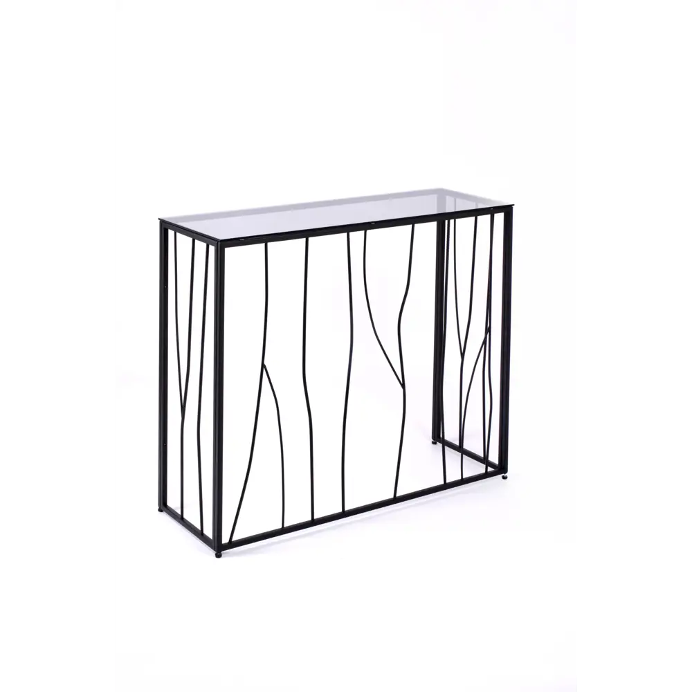 Фото 2 Консоль напольная Allconsoles 1021-CB 100x80x35 см сталь цвет черный Фото 2 Консоль напольная Allconsoles 1021-CB 100x80x35 см сталь цвет черный