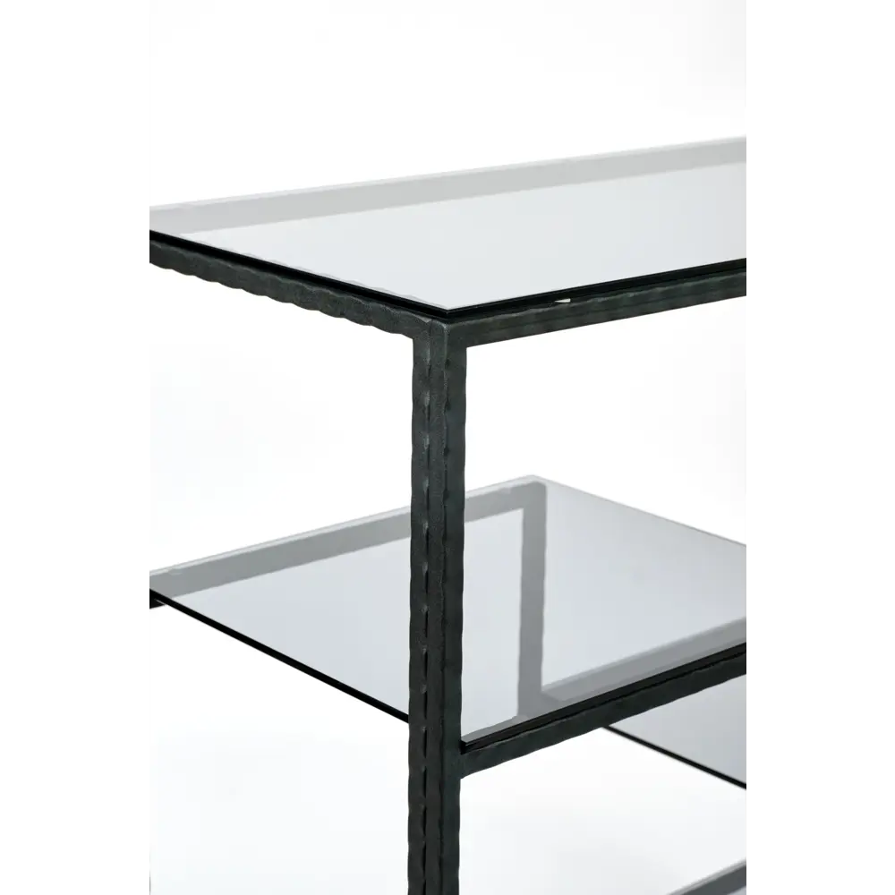 Фото 2 Консоль напольная Allconsoles 1013-CB loft 80x80x35 см сталь цвет черный Фото 2 Консоль напольная Allconsoles 1013-CB loft 80x80x35 см сталь цвет черный