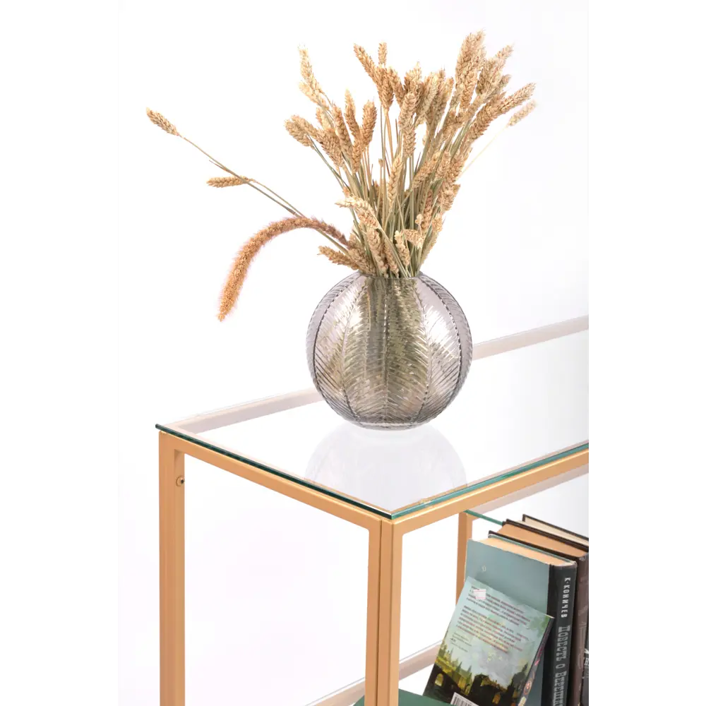 Фото 7 Консоль напольная Allconsoles 1011-CG clear 100x80x35 см сталь цвет золотой Фото 7 Консоль напольная Allconsoles 1011-CG clear 100x80x35 см сталь цвет золотой
