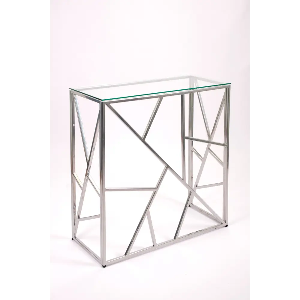 Фото 5 Консоль напольная Allconsoles 1053-CS clear 80x80x35 см сталь цвет серебряный Фото 5 Консоль напольная Allconsoles 1053-CS clear 80x80x35 см сталь цвет серебряный