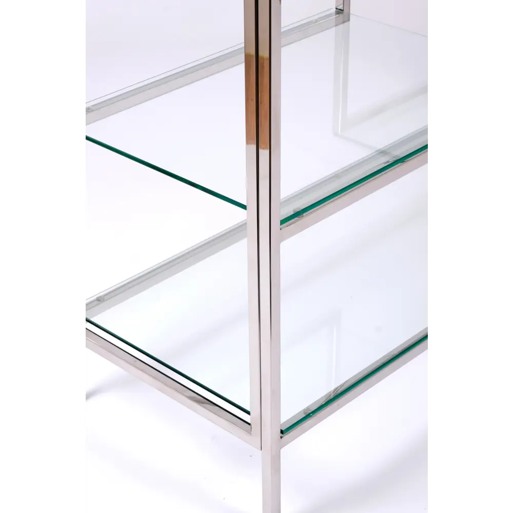 Фото 3 Консоль напольная Allconsoles 2011-CC clear 100x80x35 см сталь цвет хром Фото 3 Консоль напольная Allconsoles 2011-CC clear 100x80x35 см сталь цвет хром