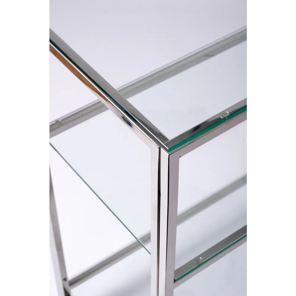 Фото 5 Консоль напольная Allconsoles 2011-CC clear 100x80x35 см сталь цвет хром Фото 5 Консоль напольная Allconsoles 2011-CC clear 100x80x35 см сталь цвет хром