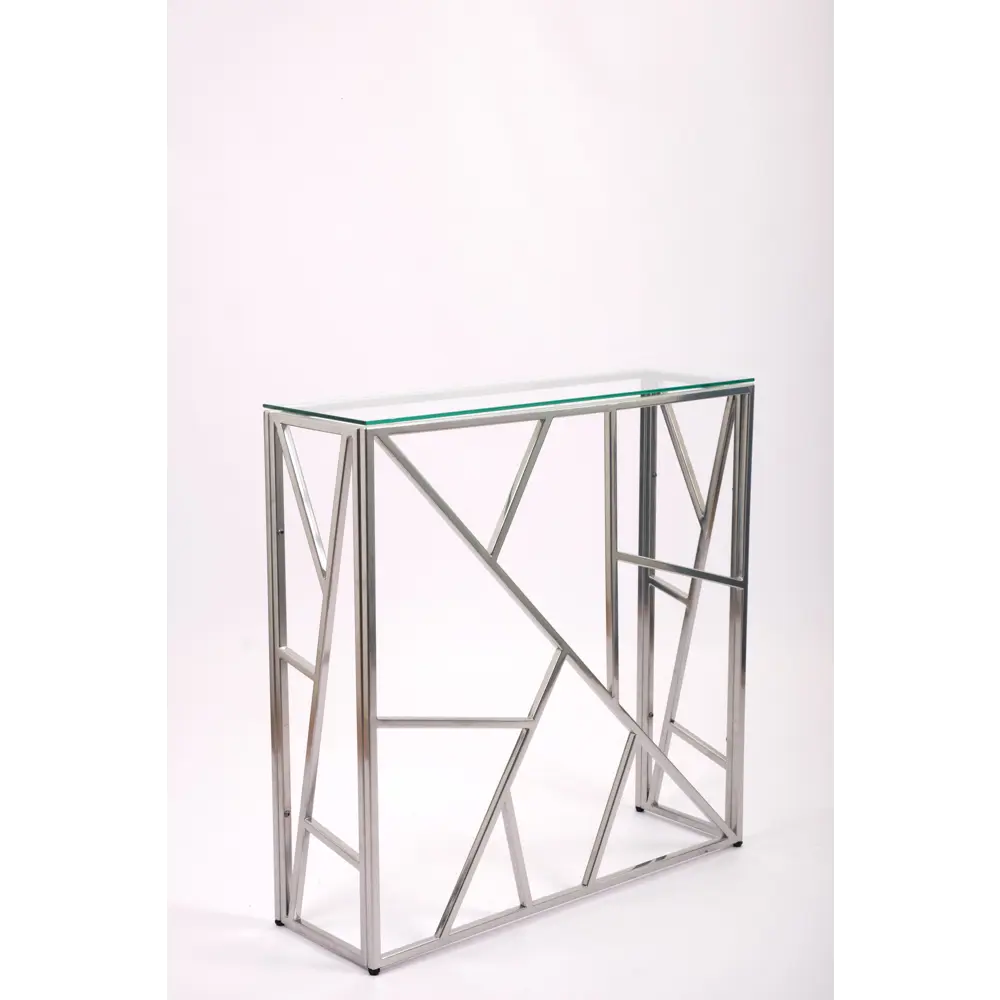 Фото Консоль напольная Allconsoles 1054-CS clear 80x80x25 см сталь цвет серебряный Фото Консоль напольная Allconsoles 1054-CS clear 80x80x25 см сталь цвет серебряный