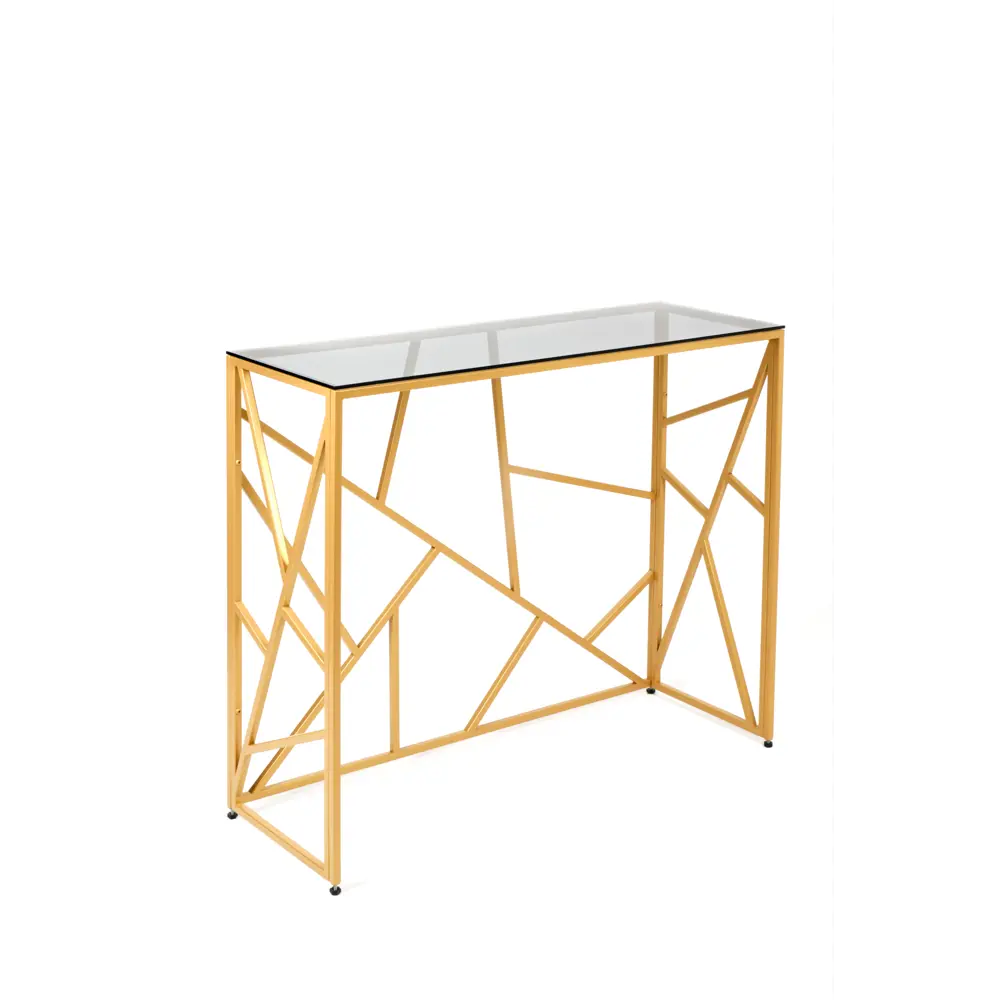 Фото Консоль напольная Allconsoles 1051-CG 100x80x35 см сталь цвет золотой Фото Консоль напольная Allconsoles 1051-CG 100x80x35 см сталь цвет золотой