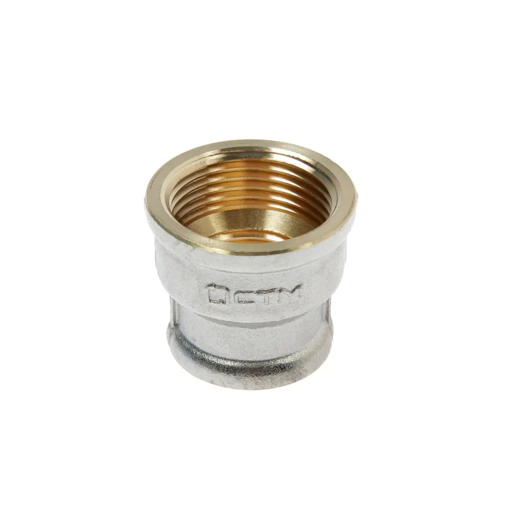 Фото Муфта переходная CTM 3/4" х 1/2" внутренняя резьба Фото Муфта переходная CTM 3/4" х 1/2" внутренняя резьба