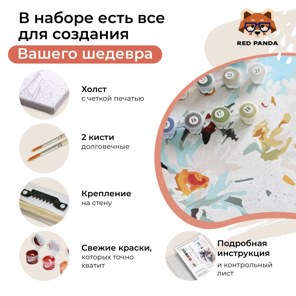 Фото 2 Картина по номерам Red panda Истребитель Демонов 30x40 см Фото 2 Картина по номерам Red panda Истребитель Демонов 30x40 см