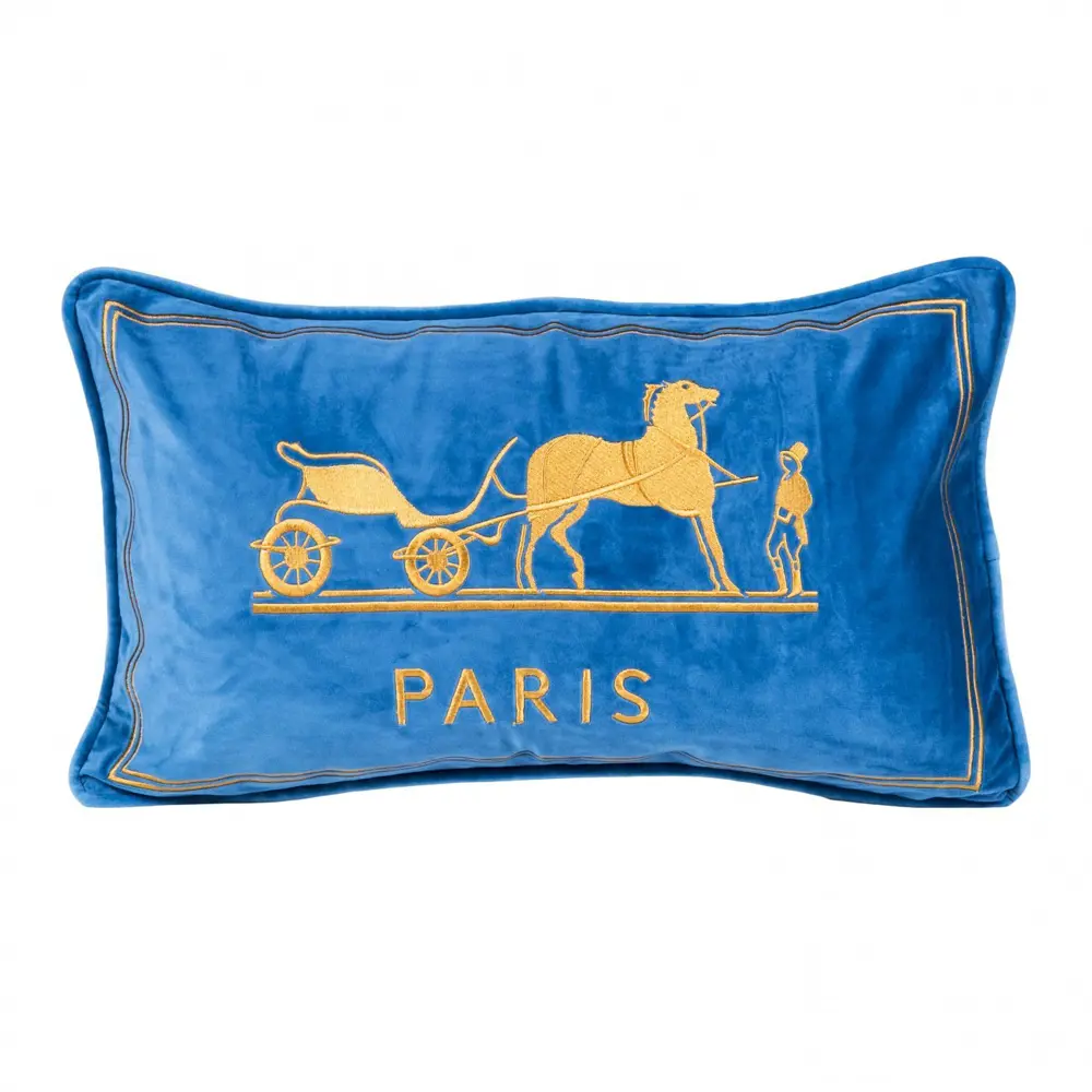 Фото Подушка Dg-home DG-D-PL543, 50x30 см, цвет синий Фото Подушка Dg-home DG-D-PL543, 50x30 см, цвет синий