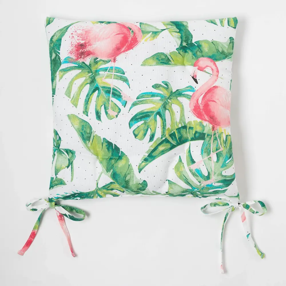 Фото 5 Подушка для стула Доляна 4682773, 42x42 см, цвет розовый