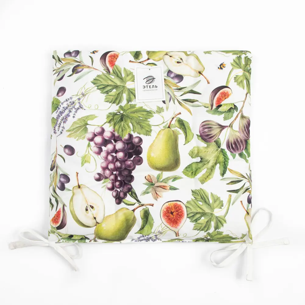 Фото 5 Подушка для стула Этель 5376614, 42x42 см, цвет белый