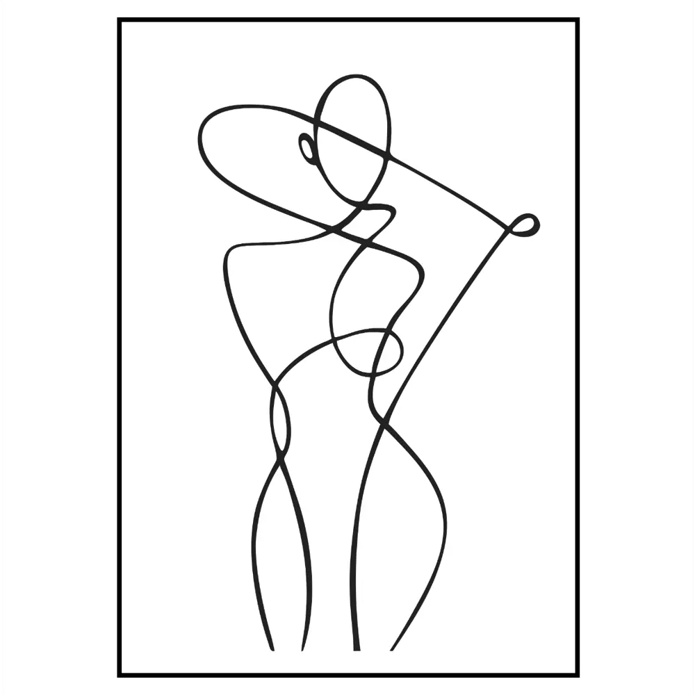 Фото 2 Постер 28 картин Женщина рисунок линиями 70x50 см без рамы Фото 2 Постер 28 картин Женщина рисунок линиями 70x50 см без рамы