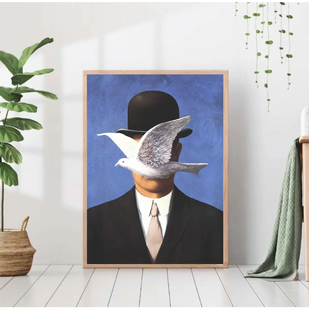 Фото Постер 28 картин "Сын человеческий. репродукция рене магритт" 70x50 см без рамы Фото Постер 28 картин "Сын человеческий. репродукция рене магритт" 70x50 см без рамы