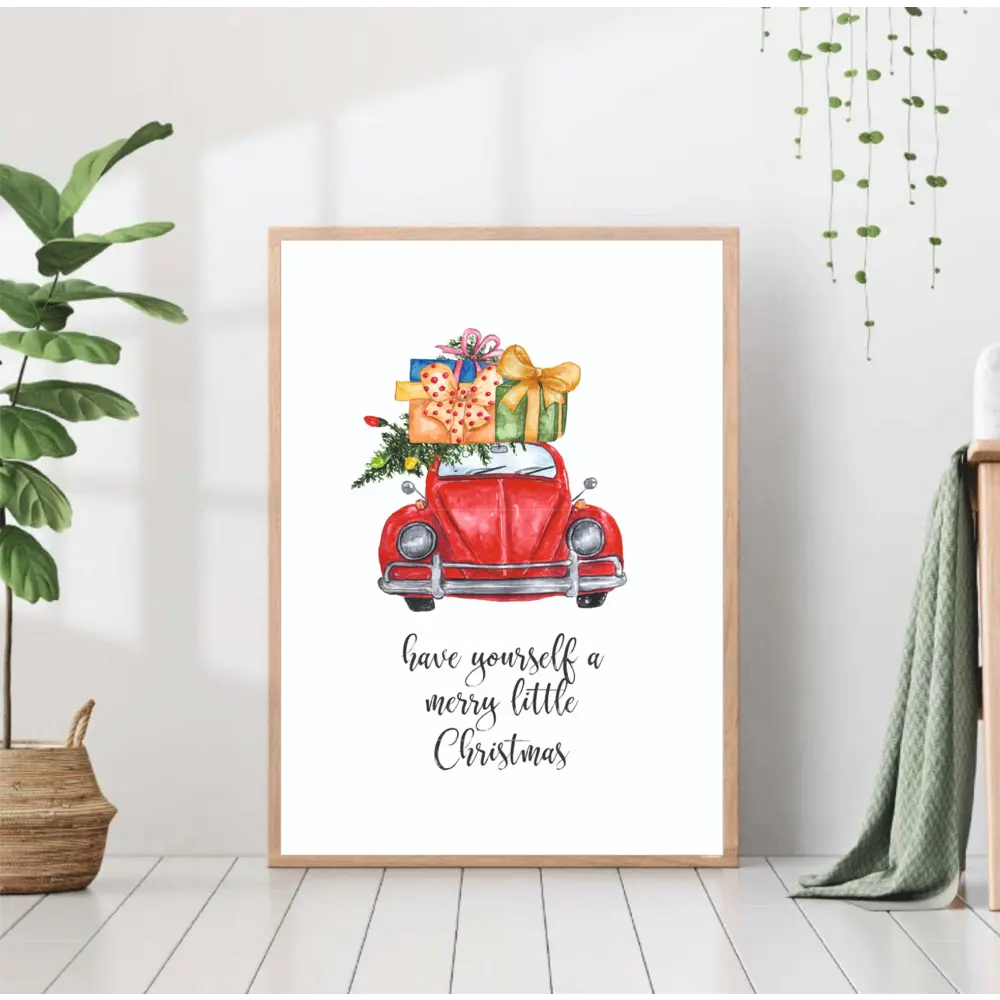 Фото Постер 28 картин "Машина новогодняя" 70x50 см без рамы Фото Постер 28 картин "Машина новогодняя" 70x50 см без рамы