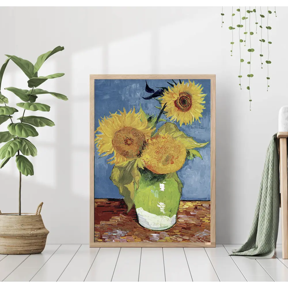 Фото Постер 28 картин "Ван гог. подсолнухи" 50x40 см без рамы Фото Постер 28 картин "Ван гог. подсолнухи" 50x40 см без рамы