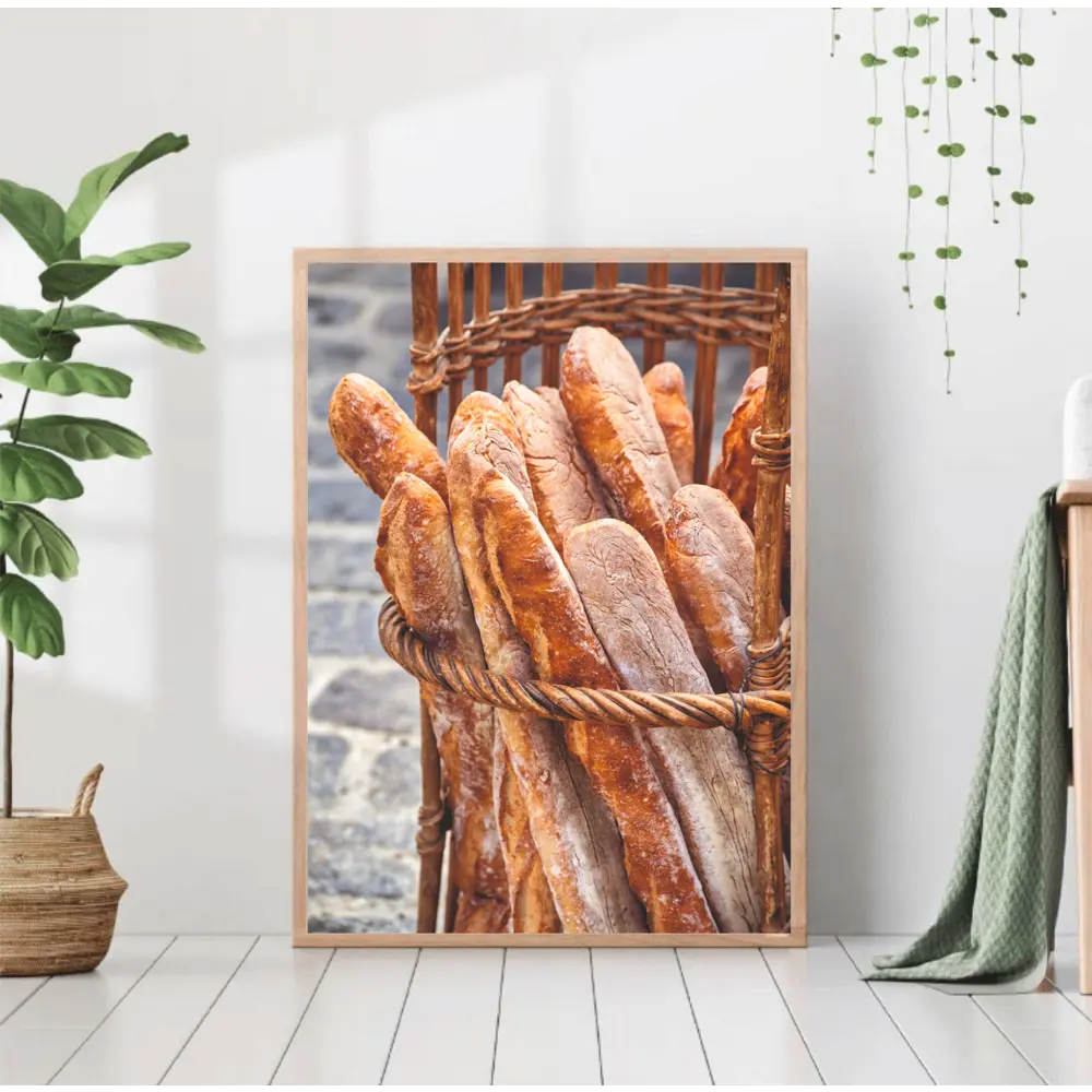 Фото Постер 28 картин Багет. выпечка для кухни 50x40 см без рамы Фото Постер 28 картин Багет. выпечка для кухни 50x40 см без рамы