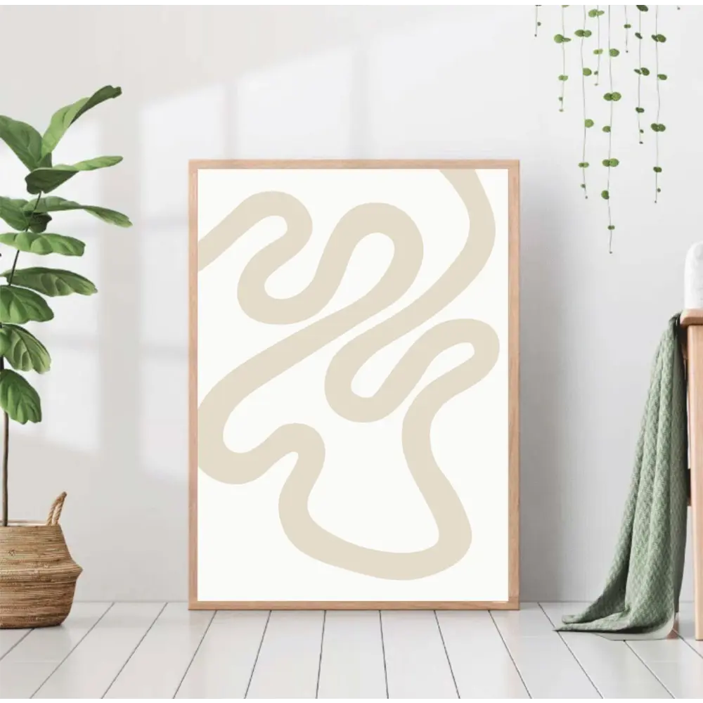 Фото Постер 28 картин Бежевая лента абстракция 50x40 см без рамы Фото Постер 28 картин Бежевая лента абстракция 50x40 см без рамы