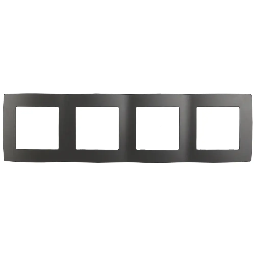 Фото Рамка для розеток и выключателей Эра 12-5003-13 4 поста цвет графит Фото Рамка для розеток и выключателей Эра 12-5003-13 4 поста цвет графит