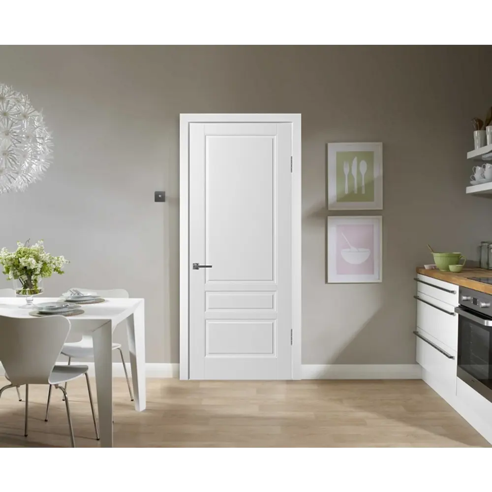 Фото 3 Дверь межкомнатная Rumax Сканди-3 универсальная 60х200 см белая Фото 3 Дверь межкомнатная Rumax Сканди-3 универсальная 60х200 см белая