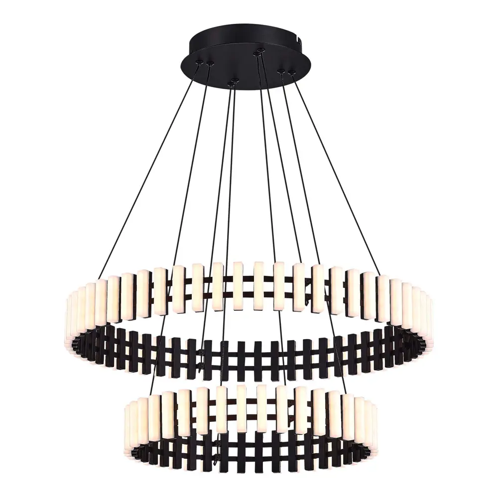 Фото Люстра подвесная светодиодная ST LUCE SL6203.403.65 ESTENSE 23 м² теплый белый свет цвет черный Фото Люстра подвесная светодиодная ST LUCE SL6203.403.65 ESTENSE 23 м² теплый белый свет цвет черный